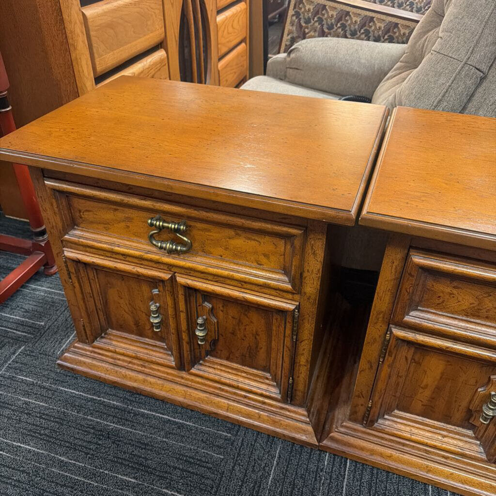 Vintage Pair of Mediterranean Nightstands