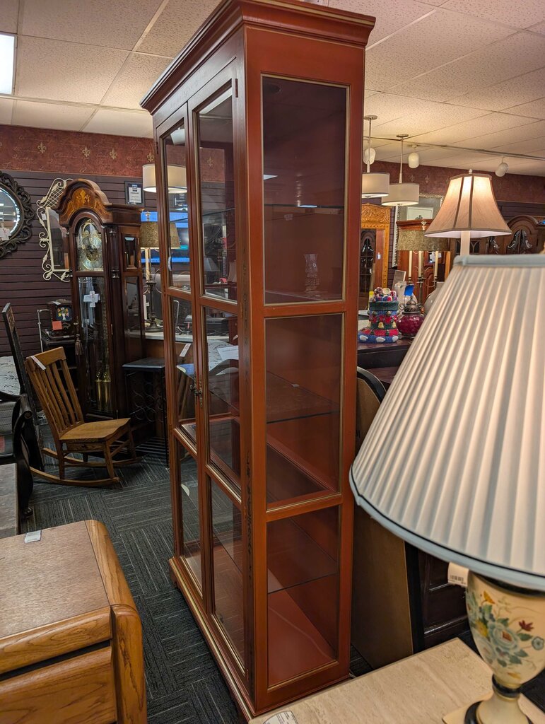 Vintage Tall Curio Cabinet by Drexel