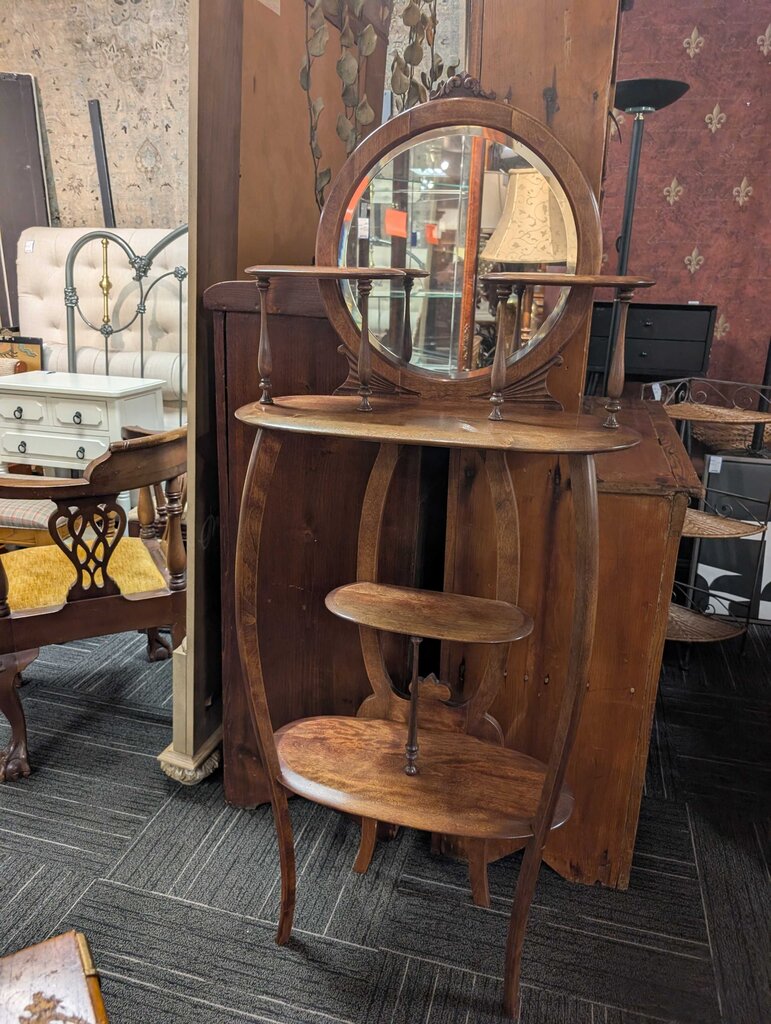 Victorian Walnut Etagere Circa 1890