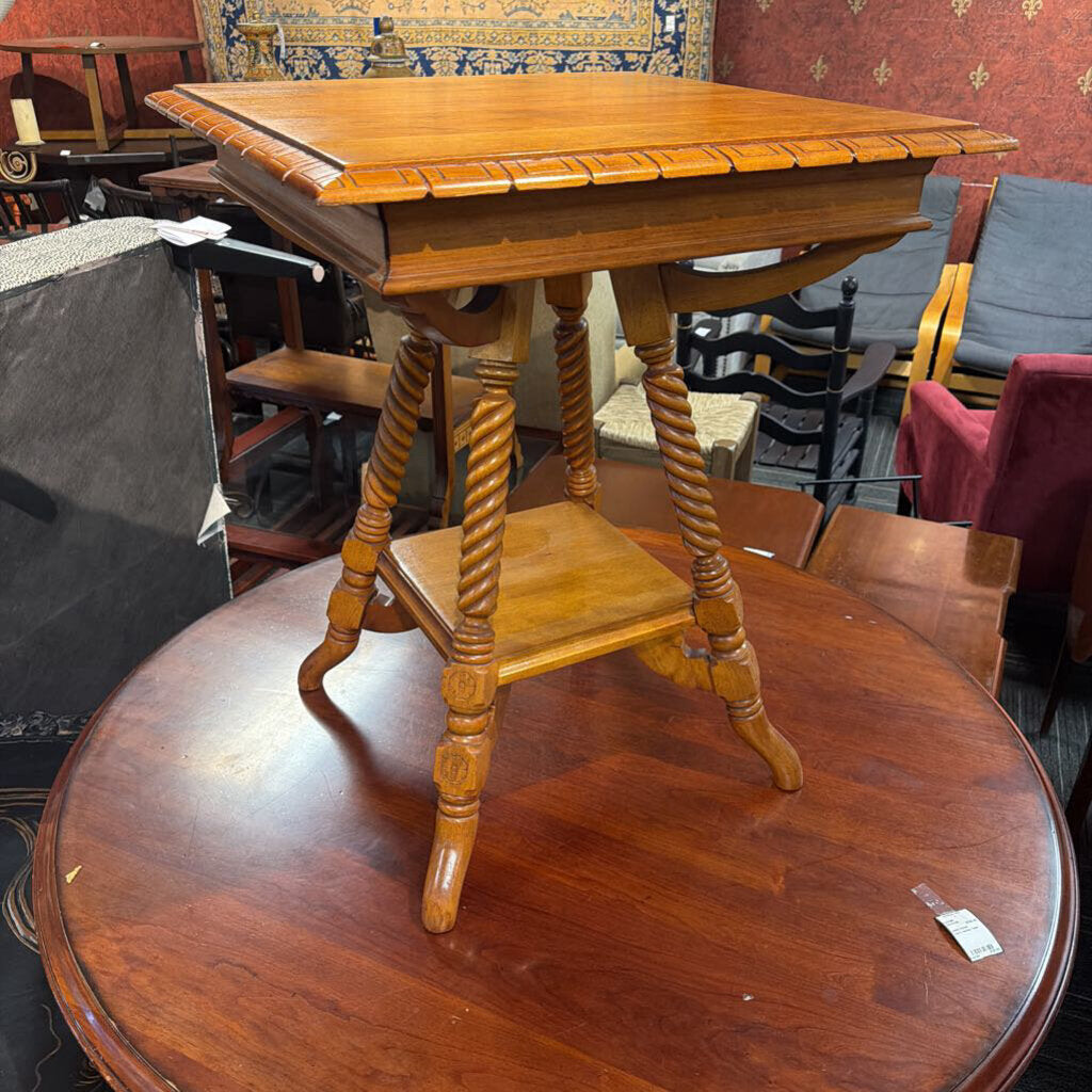 Antique Stand w/ Barley Twist Legs Circa 1900