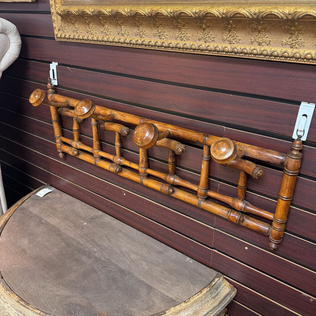Victorian Fuax-bamboo Hat / Coat Rack