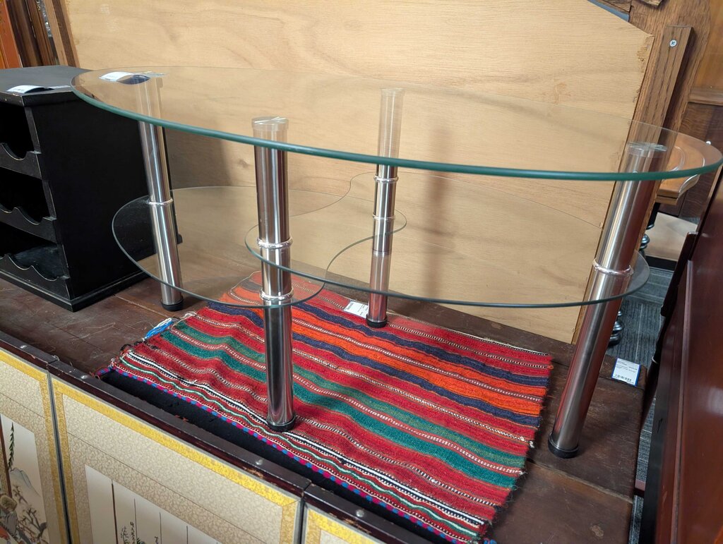 Chrome And Glass Coffee Table