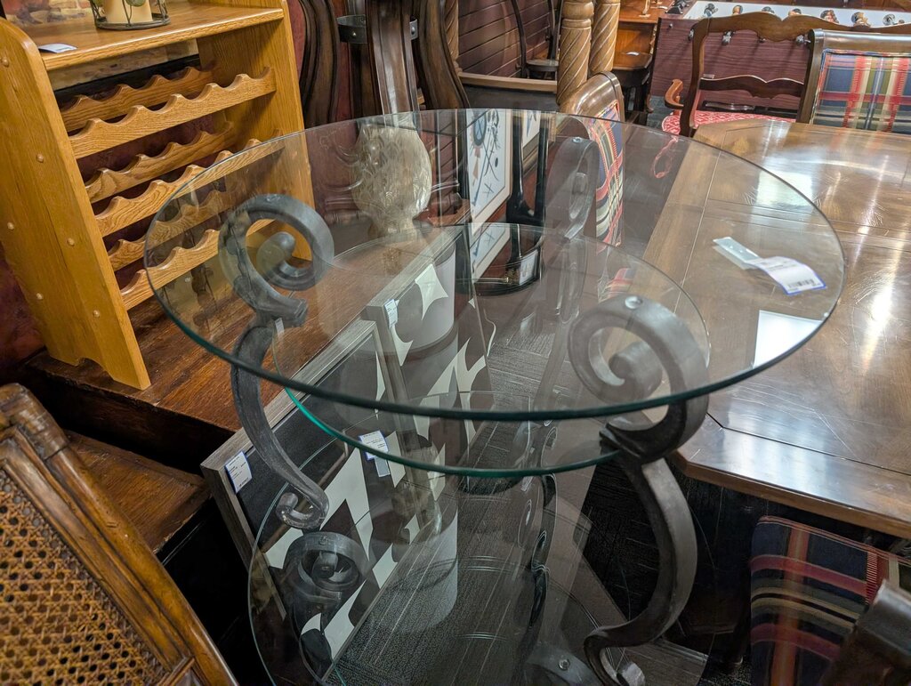 Glass Top Side Table