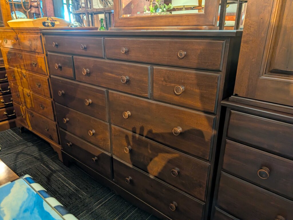 Cherry Dresser With Mirror