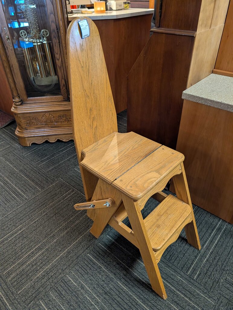 Oak Folding Stool