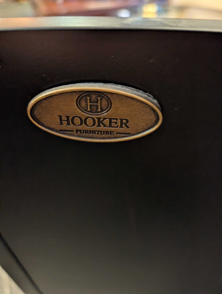Contemporary Preston Ridge Corner Cabinet by Hooker