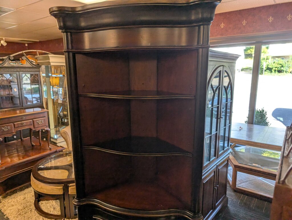 Contemporary Preston Ridge Corner Cabinet by Hooker