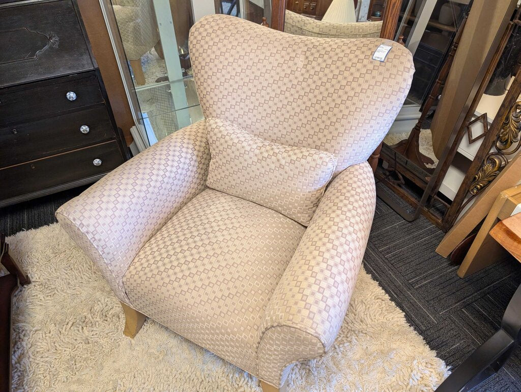 Contemporary French Wingback Chair by Grosfield