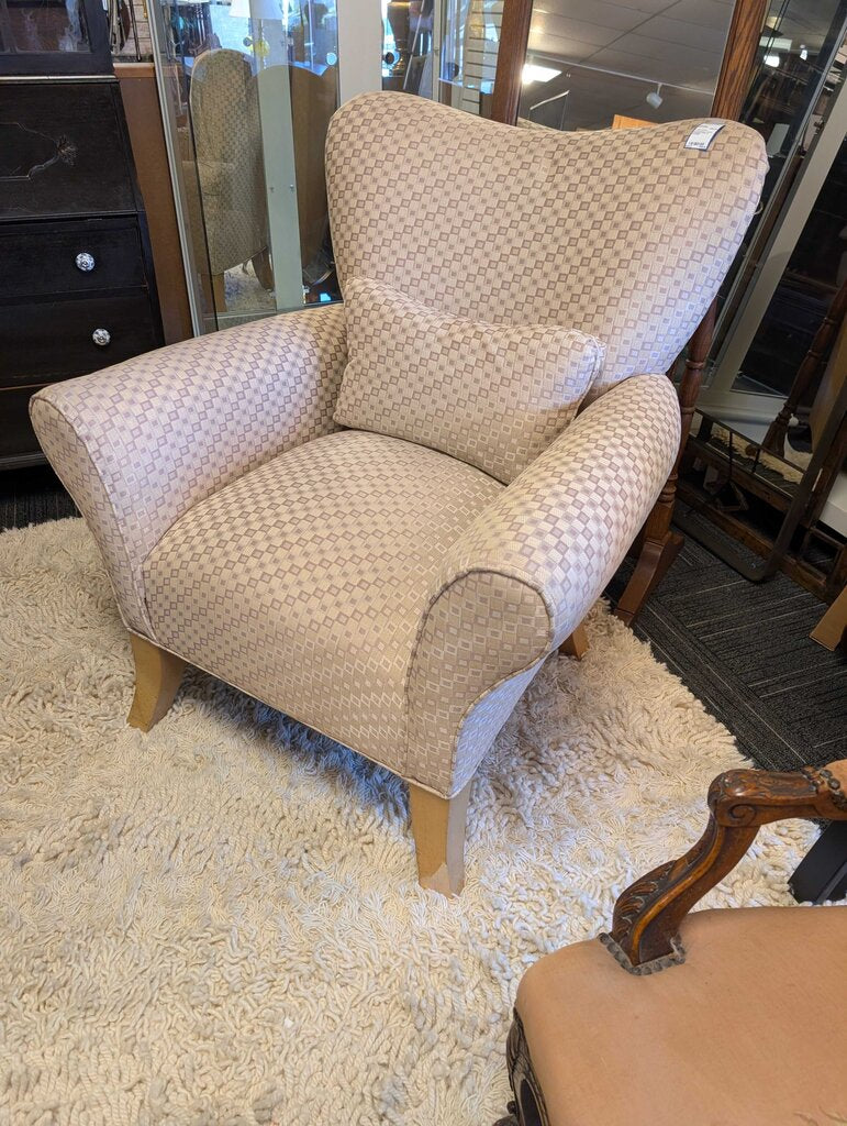 Contemporary French Wingback Chair by Grosfield
