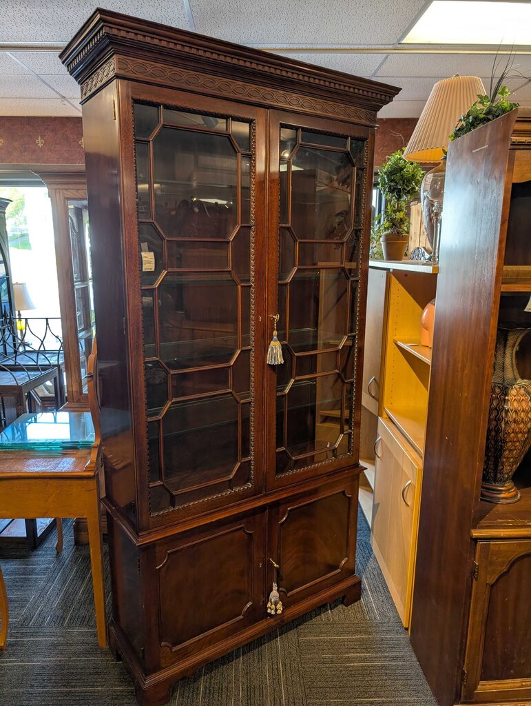 Exceptional Georgian Oxford Collection Mahogany Breakfront by Kindel