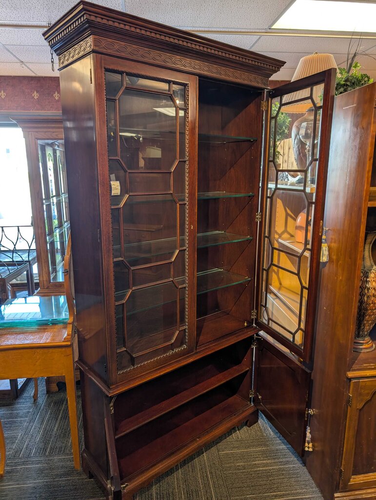 Exceptional Georgian Oxford Collection Mahogany Breakfront by Kindel