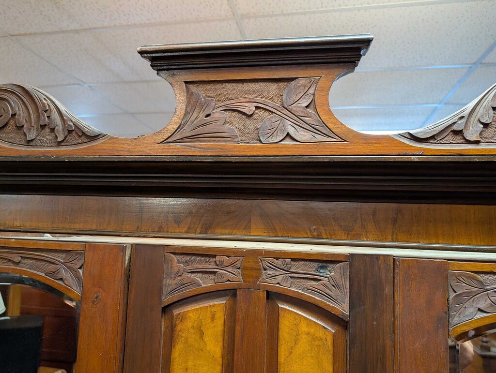 Walnut Victorian Wardrobe