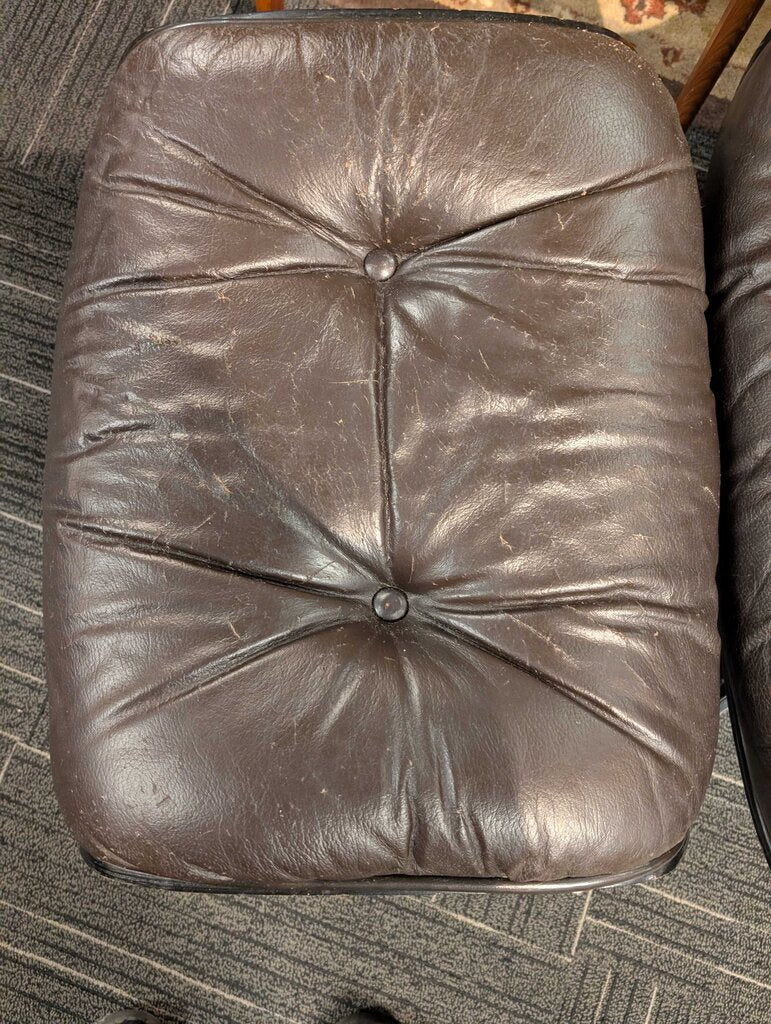 Vintage Lounge Chair With Ottoman