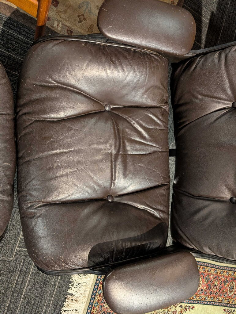 Vintage Lounge Chair With Ottoman