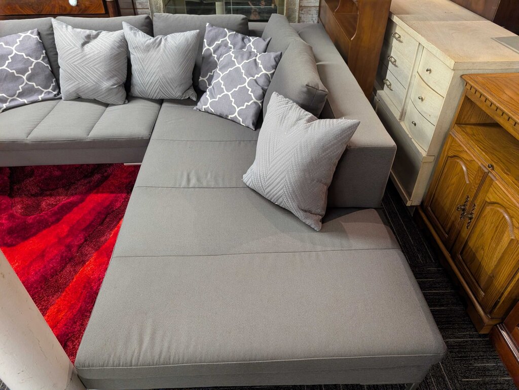 Contemporary Sectional Sofa (has sun fading)