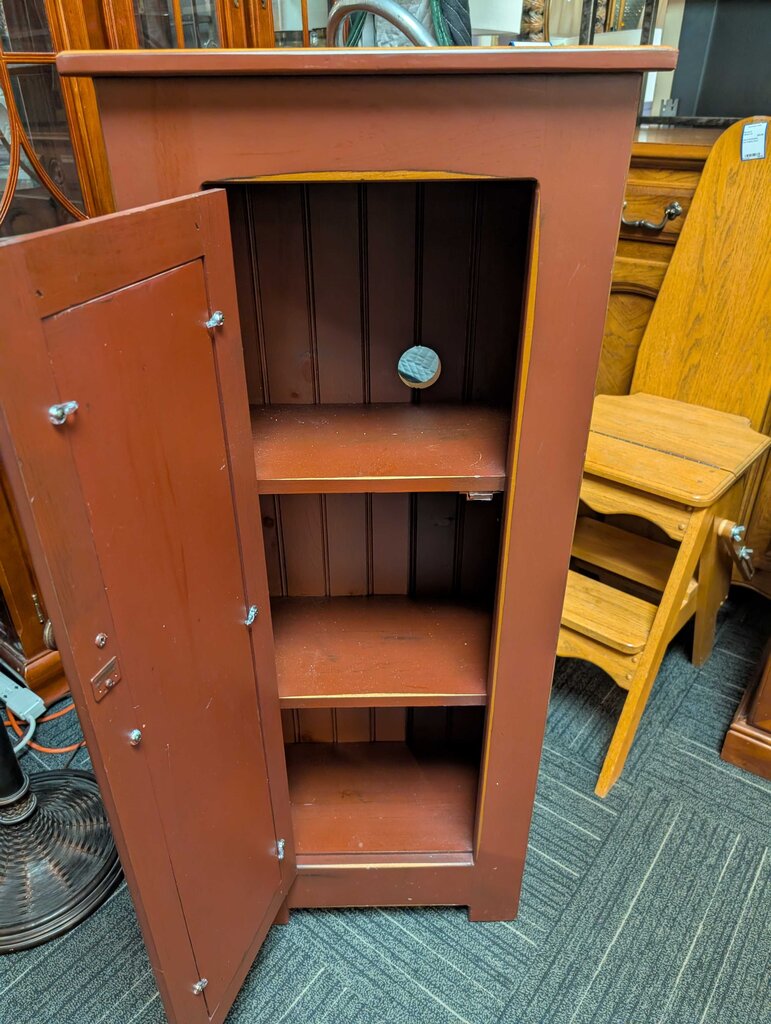 Country Solid Pine One Door Cabinet