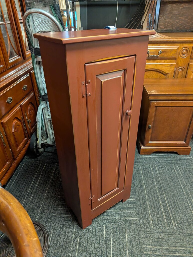 Country Solid Pine One Door Cabinet