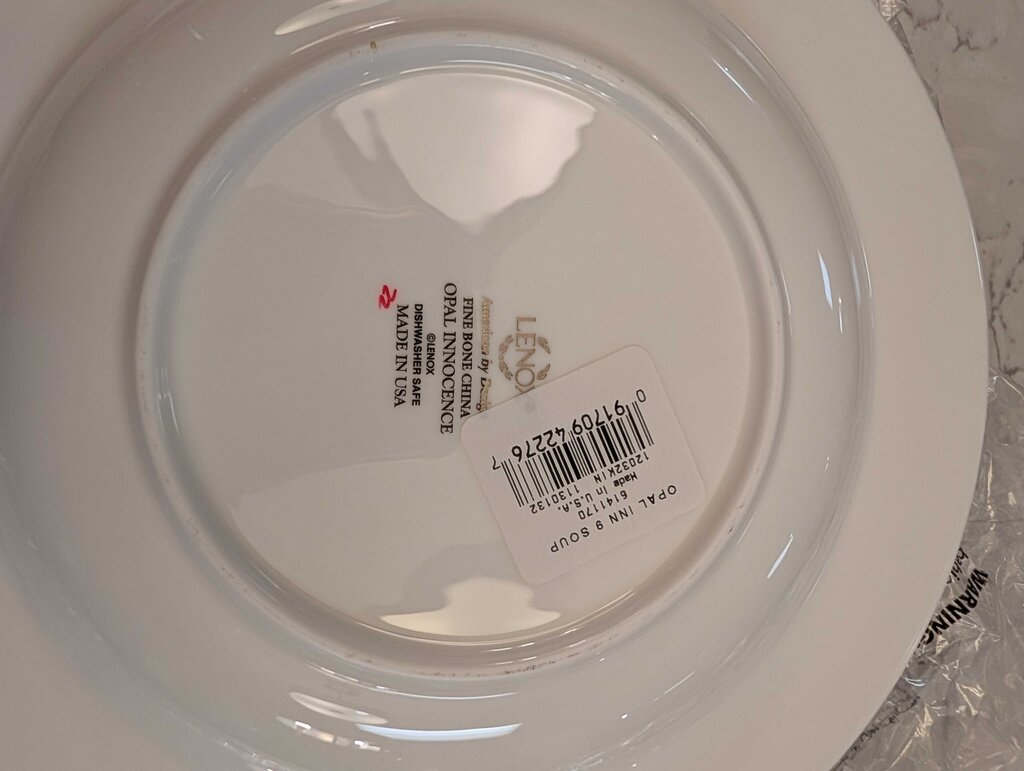 Four New Lenox Opal Innocence Bowls