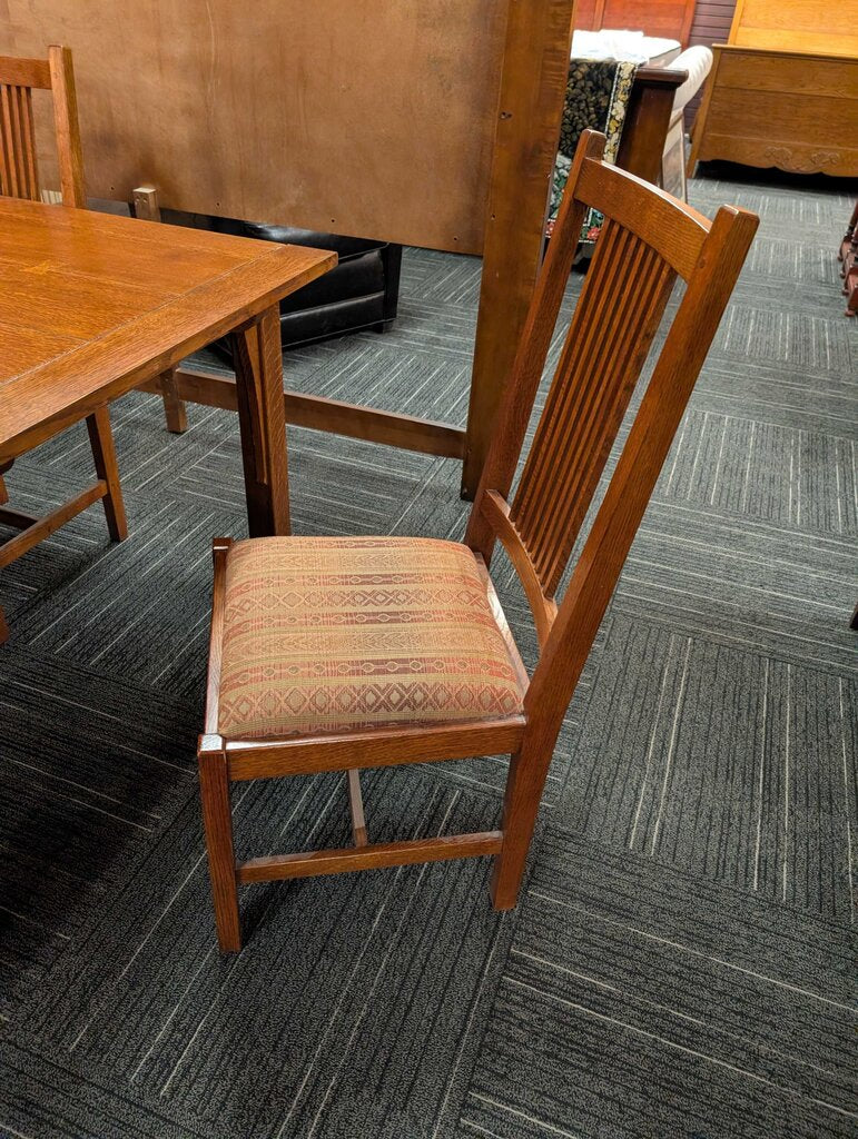 Mission Oak Table With Four Chairs By Stickley