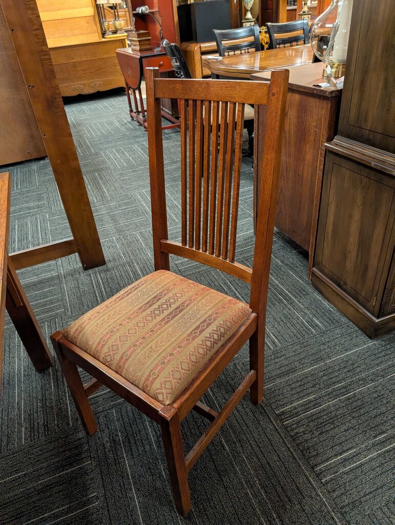 Mission Oak Table With Four Chairs By Stickley