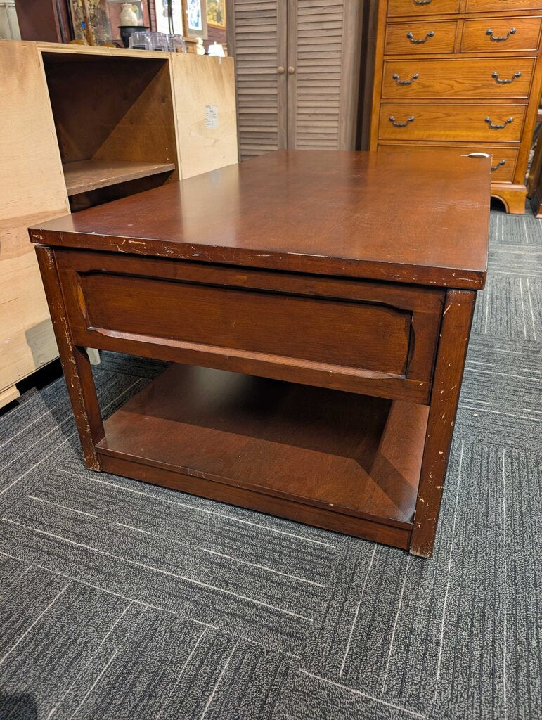 Cherry Lift-top Storage Coffee Table by Calmart International