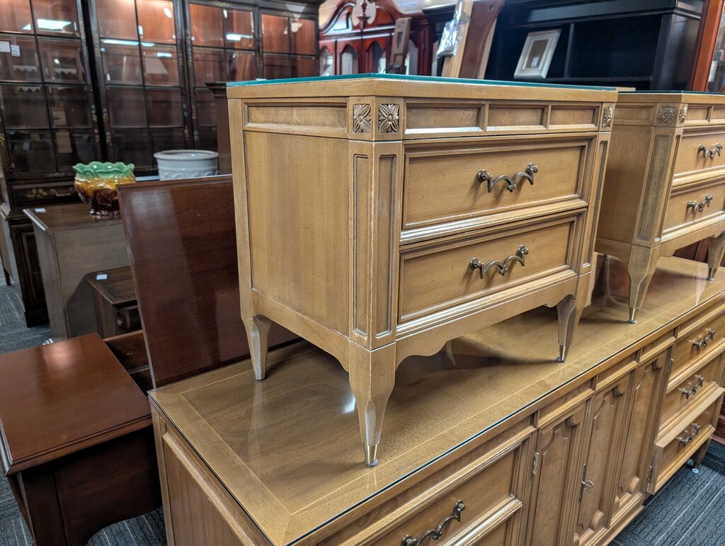Vintage Two Drawer Nightstand