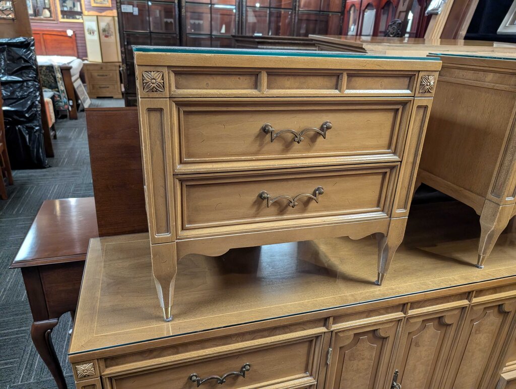 Vintage Two Drawer Nightstand