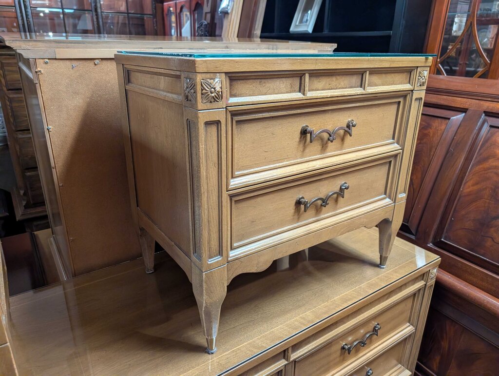 Vintage Two Drawer Nightstand