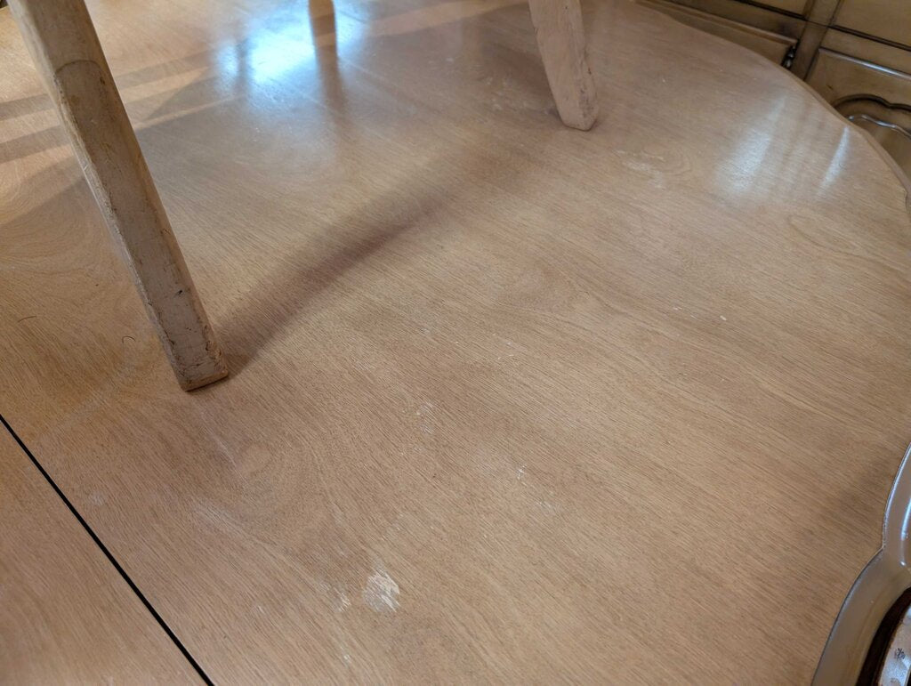 Vintage French Table With Six Chairs