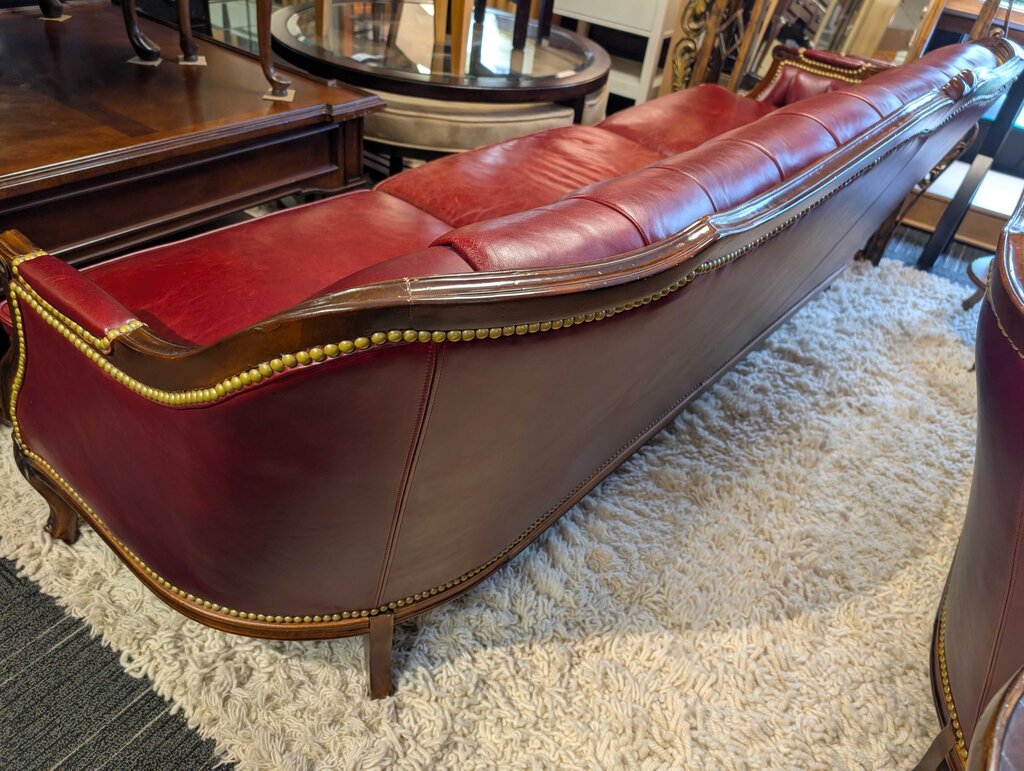 Formal Leather Tufted Sofa By Key City