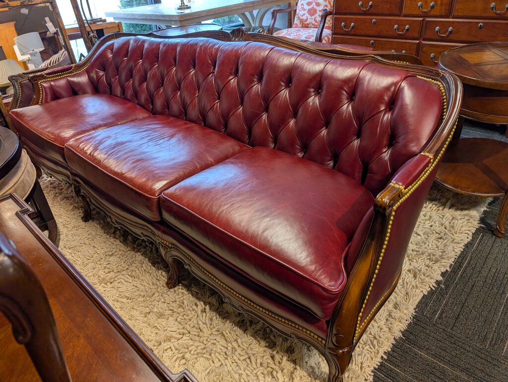 Formal Leather Tufted Sofa By Key City