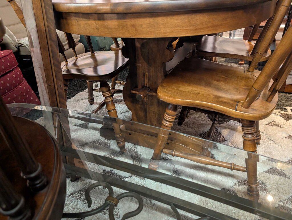 Maple Table With Six Chairs