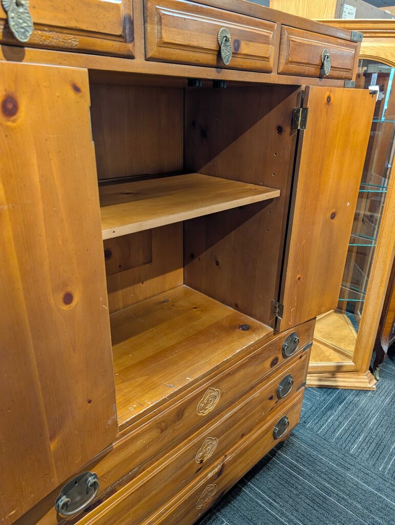 Large Campaign Japanese Tansu Style Chest by Henredon