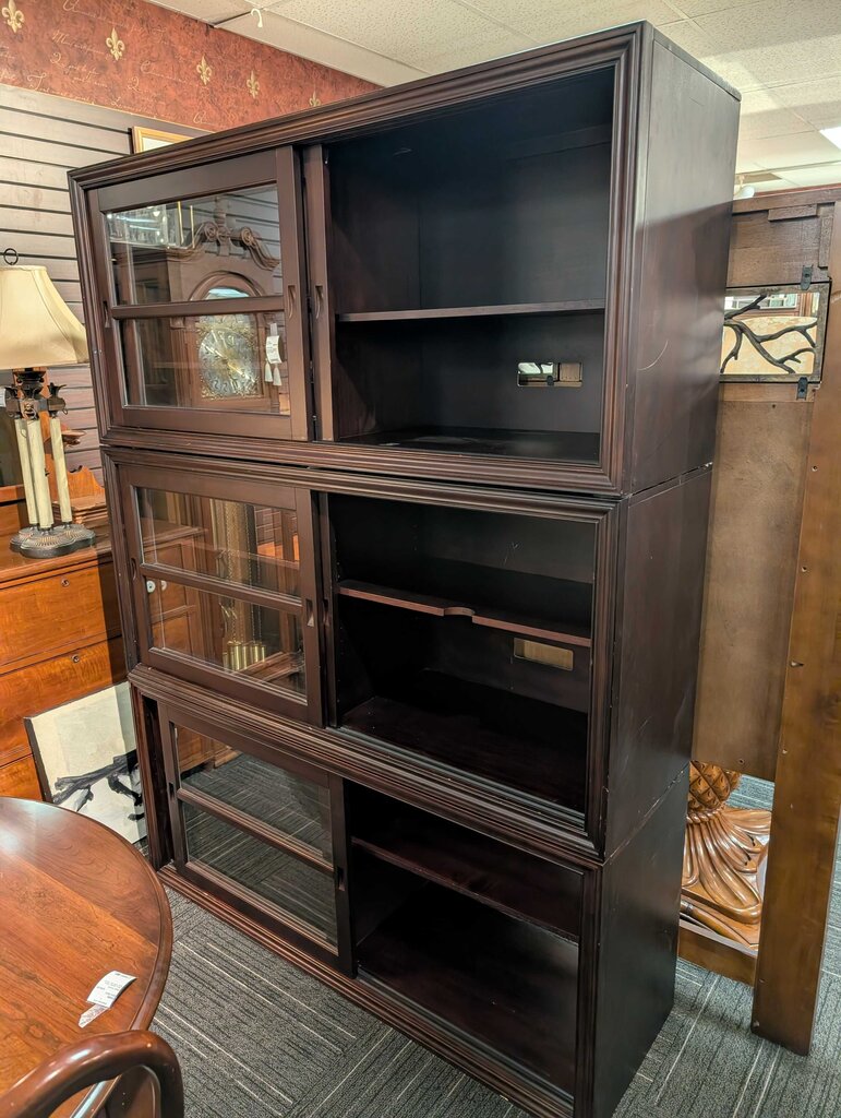 Pottery Barn Winslow Three-piece Stacking Display Cabinet