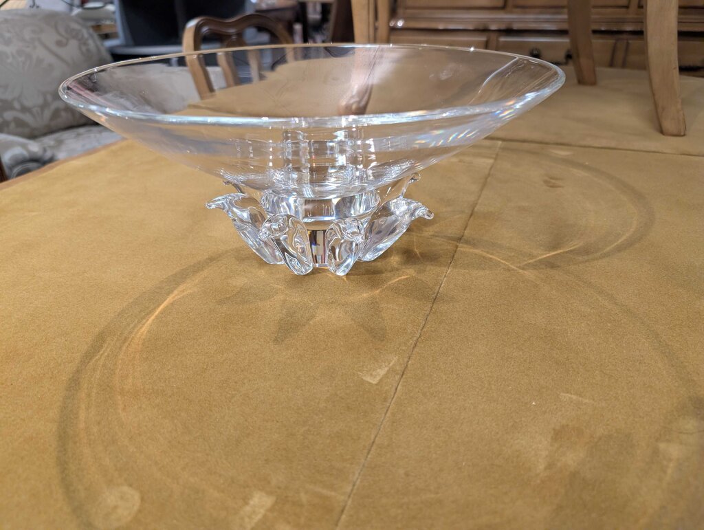 Steuben Footed Peony Bowl by Donald Pollard