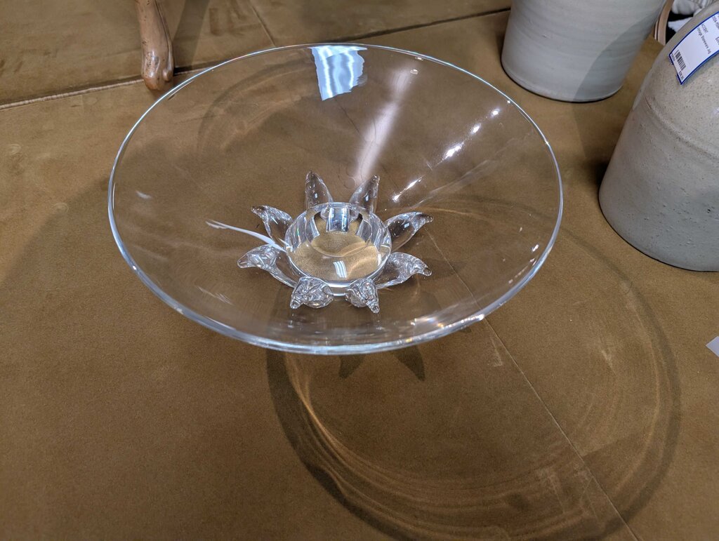 Steuben Footed Peony Bowl by Donald Pollard