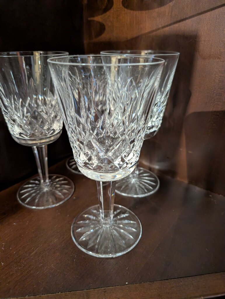 Set of 10 Waterford Lismore Wine Glasses
