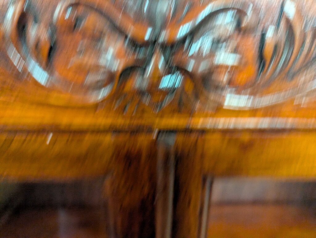 Professionally Restored 19th Century Carved Boobkase w/ Northwind Face