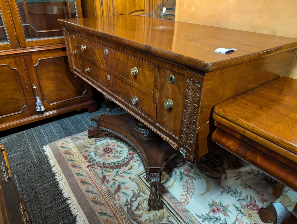 Antique Empire Mahogany Sideboard Circa 1850