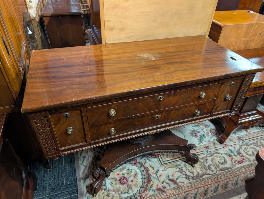 Antique Empire Mahogany Sideboard Circa 1850