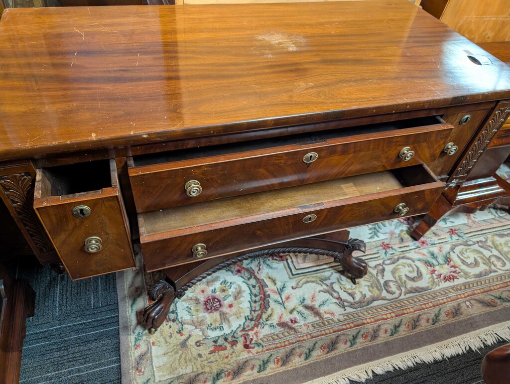 Antique Empire Mahogany Sideboard Circa 1850