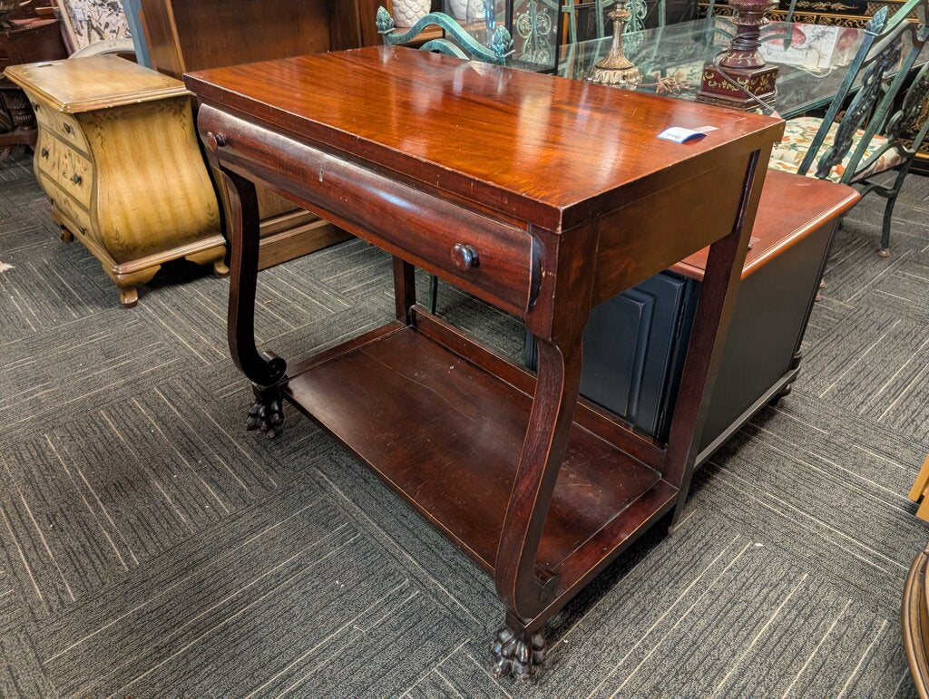 Antique Empire Mahogany Console Table