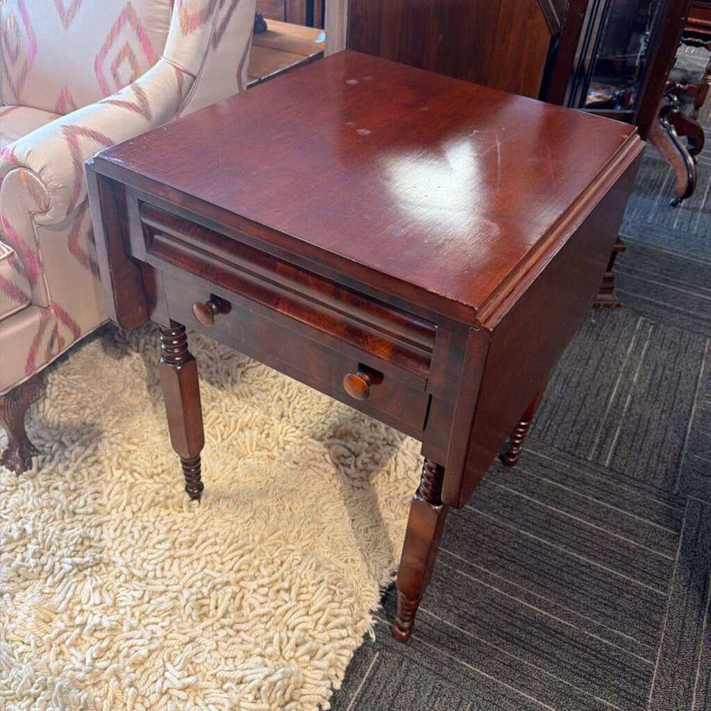 Empire Two Drawer Work Station circa 1860