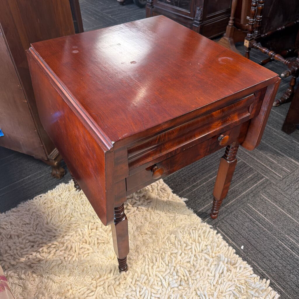 Empire Two Drawer Work Station circa 1860