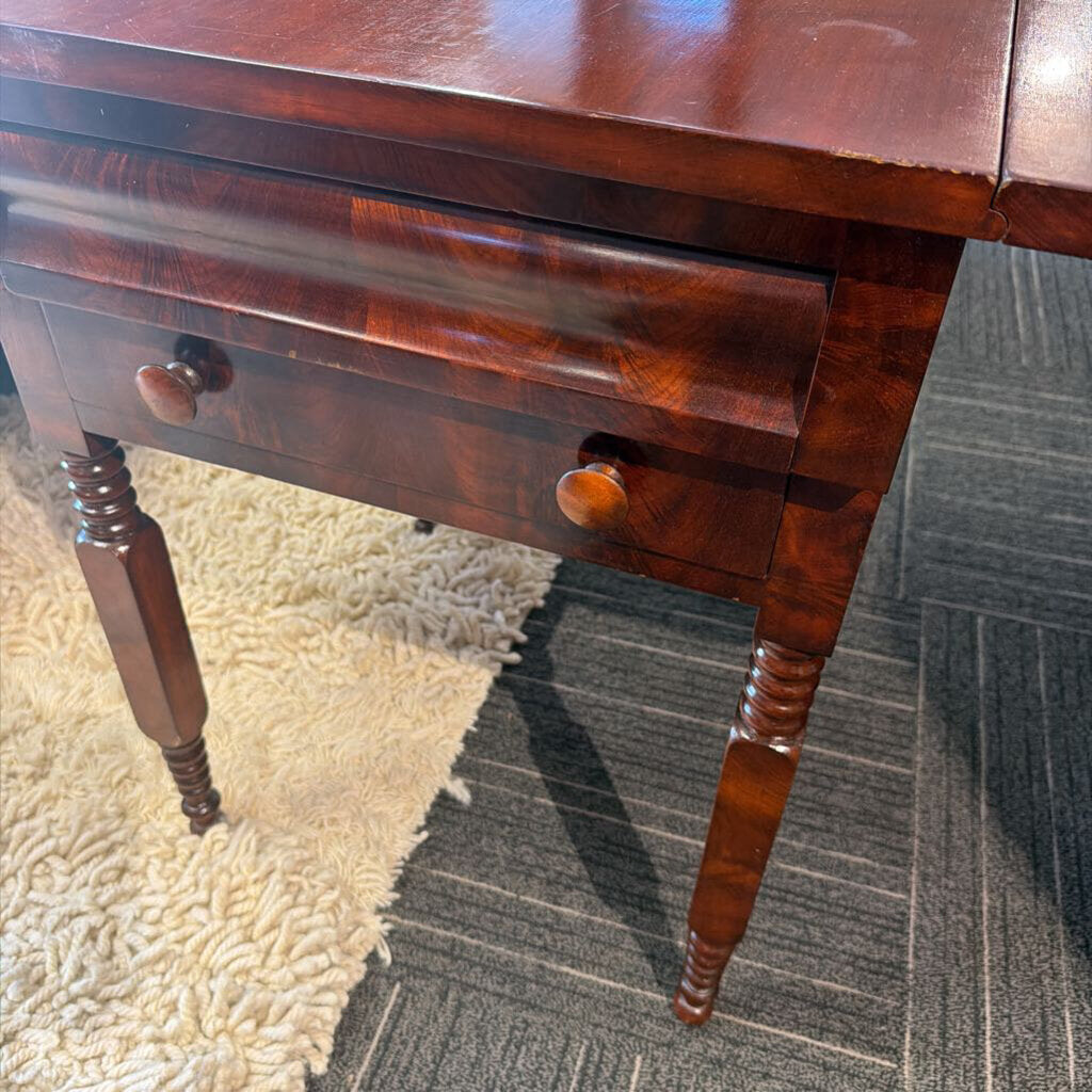 Empire Two Drawer Work Station circa 1860