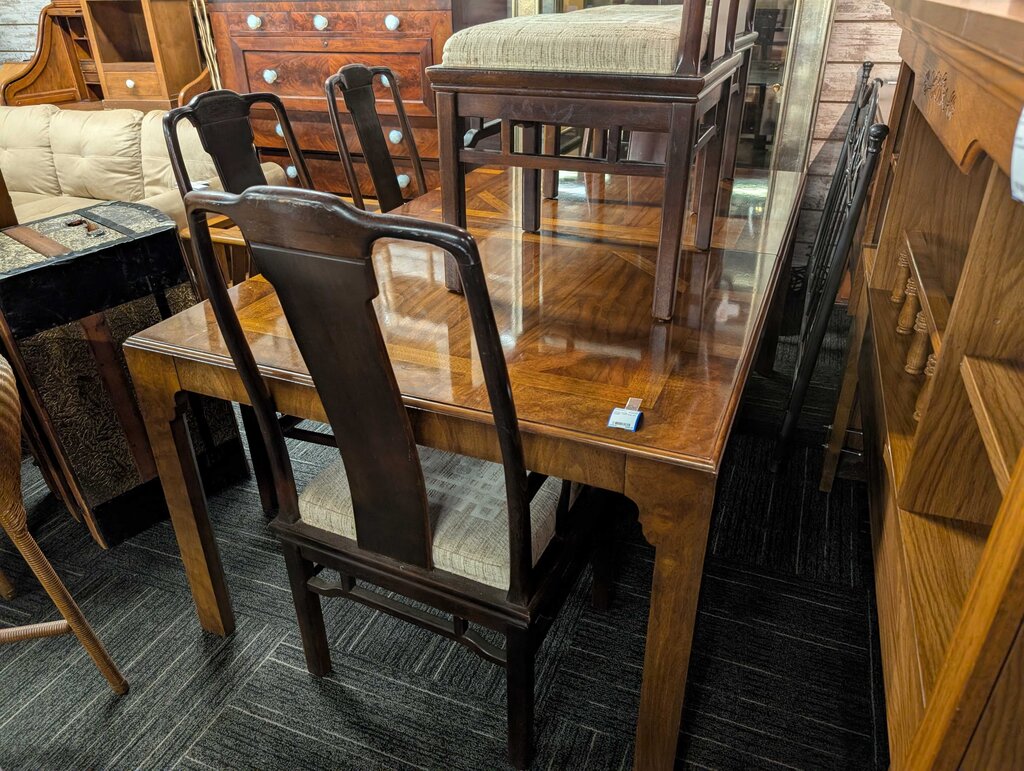 Vintage Table With Six Chairs