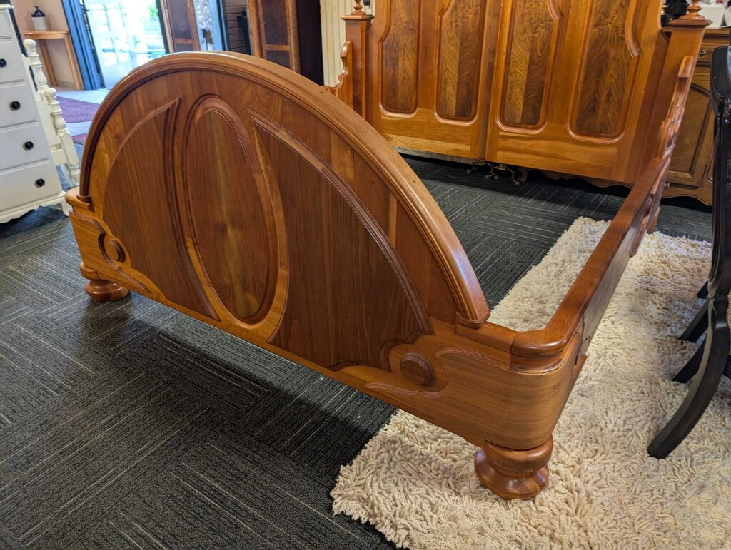 Custom Craftsman Made Solid Cherry King Size Bed