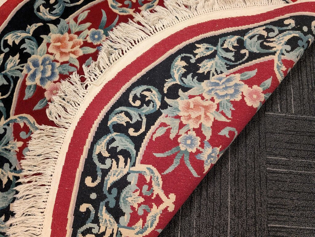 Round Wool Area Rug 64" Diameter