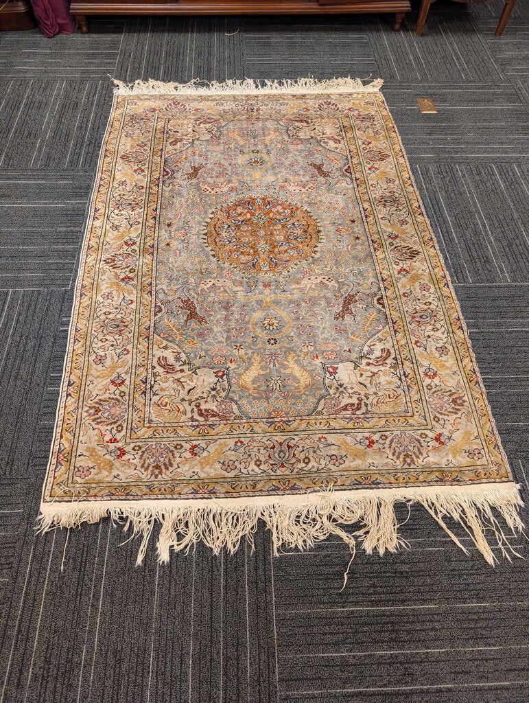 Hand Knotted Wool Kayseri Carpet 47" x 75"