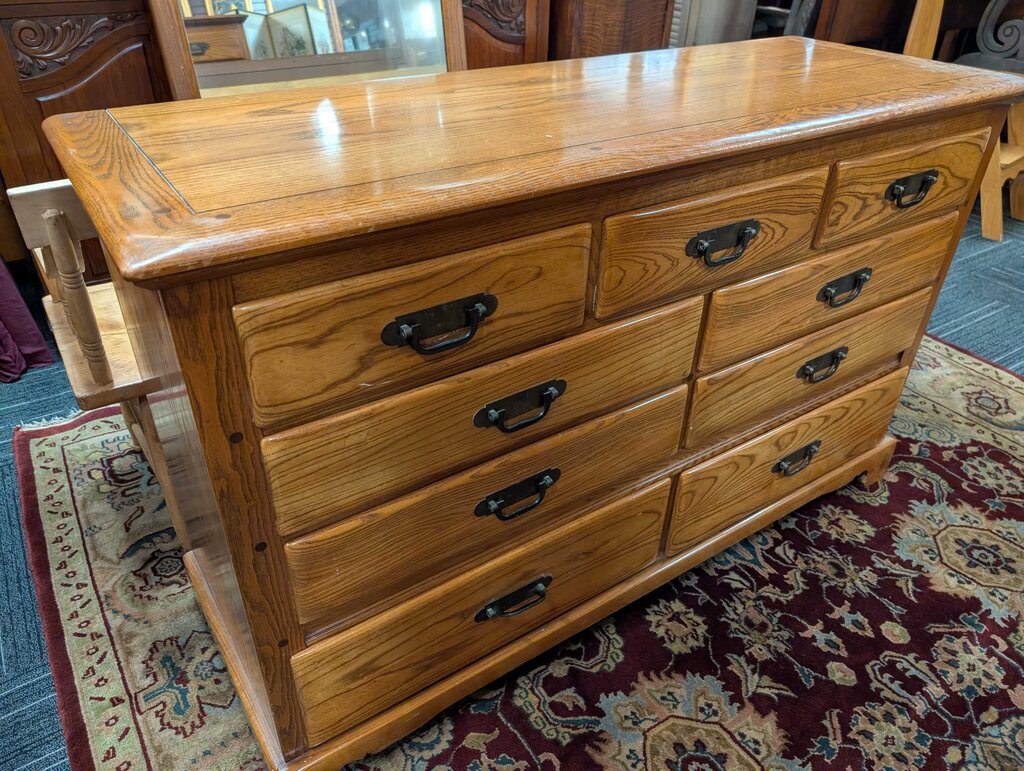 Vintage Oak Dresser By Link Taylor